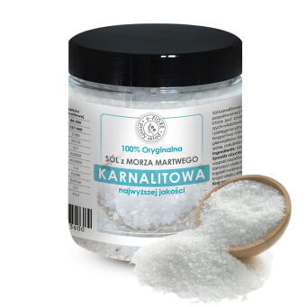 Sól Lecznicza KARNALITOWA 100% z minerałami z MORZA MARTWEGO 500g