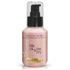BLACK & BERRY  serum rozświetlające cerę zmęczoną, naturalne kwasy i humektanty 60ml