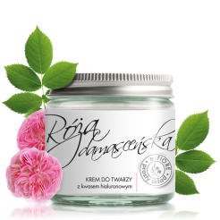 Krem do twarzy intensywnie nawilżający z Rózą Damasceńską i kwasem hialuronowym 60ml