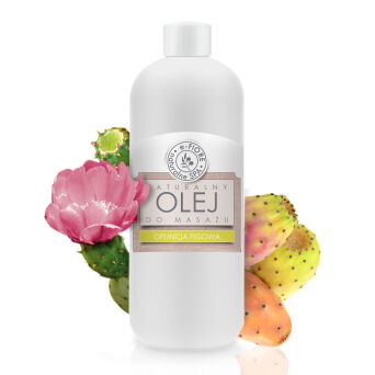 Olejek do masażu z wit.E 100% naturalny, feria zapachu OPUNCJA FIGOWA 500ml