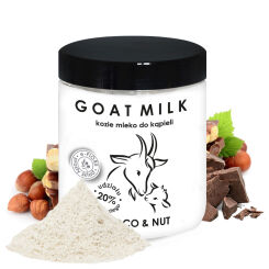 Kozie mleko do kąpieli z kolagenem, pantenolem, olejkiem jojoba orzech w czekoladzie 400g