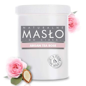 Masło do ciała arganowe 100% Naturalne Shea Butter ARGAN TEA ROSE 5kg