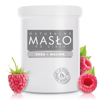 Masło do ciała 100% Naturalne Shea Butter MALINOWE 5kg