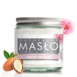 Masło do ciała arganowe 100% Naturalne Shea Butter ARGAN TEA ROSE 120ml