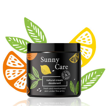 SUNNY CARE naturalny dezodorant ORANGE w kremie, nawilża i chroni przed potem, pięknie pachnie 60ml