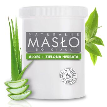 Masło do ciała 100% naturalne Shea Butter ALOESOWE z ZIELONĄ HERBATĄ 5kg