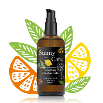 SUNNY CARE naturalny płyn micelarny, oczyszcza, nawilża, poprawia koloryt 100ml